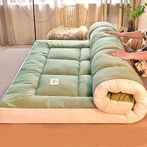 Tatami Japonais En Herbe Naturelle - Pliable 90x200x3,5cm - Pour Méditation, Yoga, Sommeil - 2