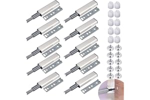 ZOLISCHE 10 Pezzi Calamite per Mobili Chiusura Push Pull per Ante Chiusura Magnetica per Ante Scrocco Magnetico Calamite per Sportelli con Chiusura Morbida per Cassetti Armadio Cucina