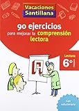  Vacaciones Santillana, lectura, comprensión lectora, 6 Educación Primaria. Cuaderno - 9788429409345
