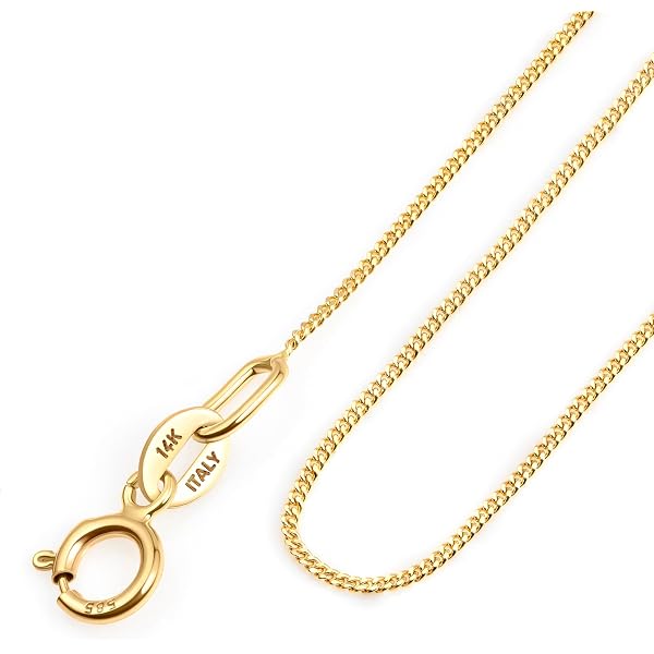 Amar Luxury Königskette Für Herren – 14k Gold Vergoldet Auf 925 Sterlingsilber, 4,5 Mm Breit, 60 Cm Länge