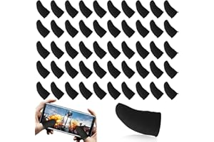 Uirheurd 50 Uds Dedales Gamer para Telefono Movil,Dedales Gamer,Fundas para Dedos de Gaming,Mangas Pulgares Pantalla Táctil,Guantes Profesionales Dedos Juegos Adultos Guantes Transpirables
