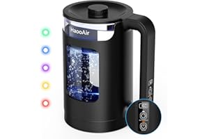Haooair Electric Kettle Temperature Control 1.5L, Kettle with Variable Temperature Colored Lights, BPA-Free, Boil-Dry Protection