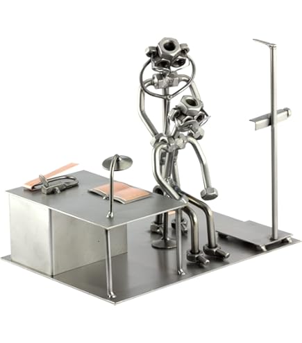 Steelman24 I Figurine En Métal Badge Nominatif I Made In Germany I Idées Cadeaux I Sculpture D’Acier I Hommes De Métal