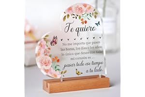 Vetbuosa Regalo Aniversario Pareja, Regalos Aniversario Pareja, Placa Acrílica, Regalo Aniversario Boda, Regalos para El Aniversario, Regalo Aniversario, Regalos Aniversario