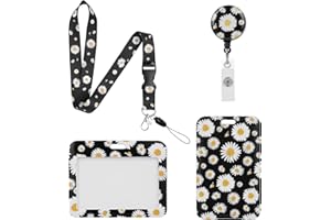 Vicloon Porte Badge Cordon Tour de Cou, 2pcs Porte Badge avec Cordon Badges, Tour de Cou Badges Cartes,Strap Neck avec Swivel Lobster Clasp Pour Cartes d'transport Clés Carte d'Identification