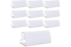 BREMOROU 10 Pcs Tablecloth Clamps Table Cloth Holder Clips Upgraded Tablecloth Clips Thicker Wider Clear Plastic Table Cloth Hold Clips Tablecloth Cover Clamp For Restaurant Picnics Marquees Weddings Party