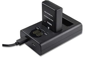 Batterytec Batteria per Nikon EN-EL14 e LED dual chargeur kit, per Nikon D3300 D3400 D5300 D5500 D5600 D3200 D5200 D5100 D3100 D3S Df, Nikon Coolpix P7000 P7100 P7700 P7800. [12 mesi di garanzia]