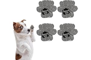 Mrltau 16 Pezzi Protezione Antiscivolo per Zampe di Cani, Trazione Autoadesiva su Pavimento in Legno Duro, Pastiglie Antiscivolo per Piedi del Cane