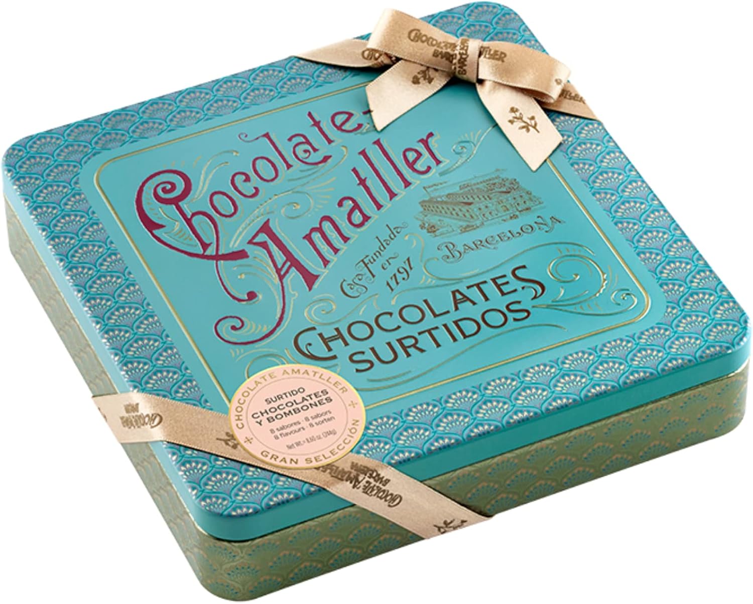 Chocolate Amatller Regalo Original (Caja Regalo Metálica Chocolates 244gr) Variados