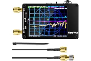 AURSINC NanoVNA Vector Network Analyzer, 10KHz-1.5GHz HF VHF UHF Antenna Analyzer Ham Radio with 2.8'' Touchscreen HW V3.5, Measuring S Parameters, Voltage Standing Wave Ratio, Phase Delay Smith Chart