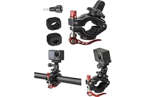 CERFFOOL Soporte de bicicleta para DJI Osmo Action 5 Pro 4 3 Insta360 GO 3 GoPro Hero Black 13 12 11 10 9 accesorios para cámara de acción