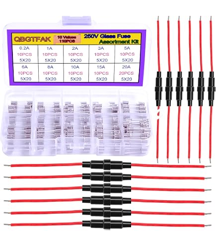 Uxcell 10-Pack PCB Panel Mount Fuse Holder – 250V 10A, Dual Terminals, 6x30mm Fuse (Fuse Not Included), Circuit Board Mount