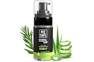 PEESAFE Natural Intimate Wash for Men | Ball Wash For Men | Genital Wash | Daily Hygiene Wash, with Tea Tree Essential Oil and Ayurvedic Extracts, 100% Alcohol Free - 3.38 Fl Oz