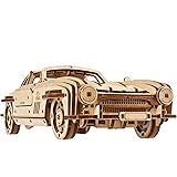UGEARS Coupé Sportiva con Alettone - Modellismo Auto da Costruire Adulti - Puzzle 3D Legno Costruzioni per Adulti - Kit Model