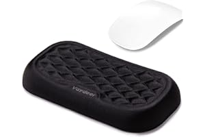VAYDEER Ergonomic Mouse Wrist Pad - Memory Foam, Anti-slip, Massage Holes - For Office, Gaming, Computers & Laptops - 5.12 * 2.63 * 0.6 inches