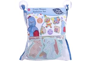 In the Night Garden 1684 30 Foam Pieces Featuring Key Characters Including Igglepiggle, Upsy Daisy, Makka Pakka & More, Bath Time Fun for Kids Age 2+, Multi