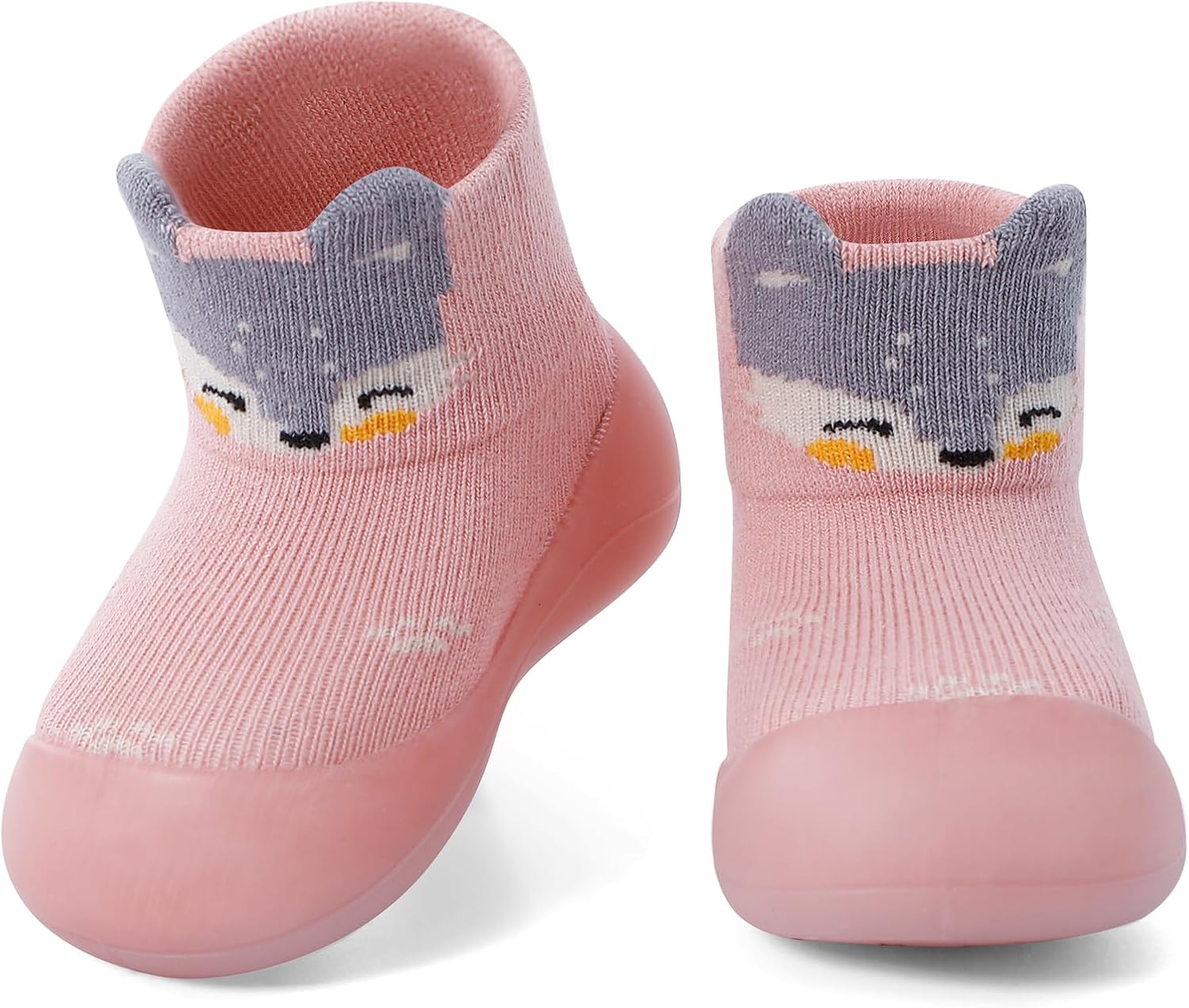 MASOCIO Baby Boys Girls Sock Shoes Toddler First Walking Shoes Soft Rubber Sole Non Slip Sock Shoes