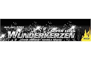 ‎NICO EUROPE NICO® 7703 Wunderkerzen 30cm Super Long 10 Stück