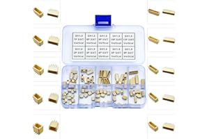 Kidisoii JST Connector Kit, SH1.0 SMT Header Jst 1mm Pitch IC Socket Plugs Adapter, JST-SH 2/3/4/5/6/7/8/9/10/12Pin SMT Header Surface Mount Mounting Top Type Vertical Header (SH1.0-SMT-Ver)