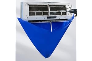 CHICIRIS Housse de Nettoyage pour Climatisation Divisée, Sac de Service étanche pour Climatiseur sous Le Sac de Protection de la Climatisation avec Sortie de Vidange et Tuyau pour Laver