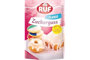 ‎RUF RUF Zuckerguss fertig, sofort einsetzbar, knetbare Zucker-Glasur für Kuchen & Gebäck, Basis Zucker-Glasur zum Einfärben & Aromatisieren, 1 x 150g