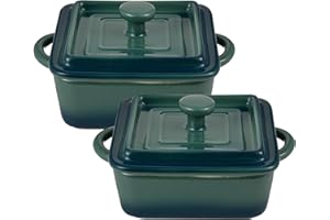 ‎BERGNER BERGNER Excalibur - 4 -Stück 2 -Mini -gekratztes Set mit grünen Set -Griffen - Enthält 2 Tapas - Koffer - geeignet für Geschirrspüler und Ofen