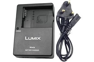 ROOXILOO DE-A79 DE-A80 DMW-BLC12 Battery Charger for Panasonic Lumix DC-FZ1000 II, DC-G95, DMC-GX8, DMC-FZ200, DMC-FZ300, DMC-FZ1000, DMC-FZ2500 and DMC-G7 Digital SLR Cameras & 120cm AC Power Cord