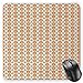 Produktbild HYYCLS Tattoo Mauspads, Traditional African and Polynesian Totem Symbols Tribal Mask Pattern, Standard Size Rectangle Non-Slip Rubber Mousepad, Orange Charcoal Grey Cream