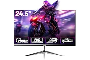 LXZ 24.5 Inch Gaming Monitor 200Hz, FHD 1080p, 1ms, DP/HDMI, Eye Care, Wall Mount Compatible