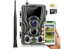 LKM security GekoWild - PROAPP Fototrappola 4K 4G LTE con Risoluzione Ultra 30 Megapixel ampio angolo di visione 120° Scatto 0,3 Secondi IP65