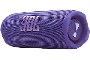 JBL Flip 7, Altavoz Bluetooth portátil inalámbrico Potente, 16h de batería, Resistente al Agua IP68, a Prueba de Polvo y caídas, Sonido Pro, AI Sound Boost, Compatible con Auracast, Violeta
