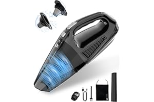 SERVOMASTER Aspirateur Voiture, Aspirateur a Main avec Moteur sans Balai 12000Pa, Aspirateur de Table avec Filtre HEPA, Mini Aspirateur Voiture Puissant sans Fil pour Voiture, Maison, Bureau