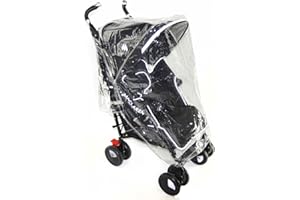 FOR YOUR LITTLE ONE Universal Rain Cover Pushchair Stroller Fitting to Fit Buggy Pram Waterproof and Windproof