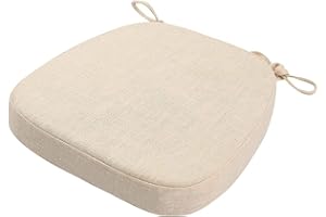 uyeoco Cuscino Per Sedia Da Pranzo, Cuscino Per Sedia Cuscini Per Sedia,Cuscini Per Sedia Da Pranzo Trapezio,Con Lacci Cuscino Confortevole Resistente, Facile Da Pulire(#1,43X40X35X5cm)