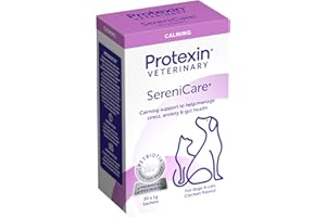Protexin Veterinary SereniCare Calming Treats for Dogs & Cats – Dog Calming Treats for Separation Anxiety, Stress & Dog Anxiety Relief, Helps releif during Fireworks and Loud Noises