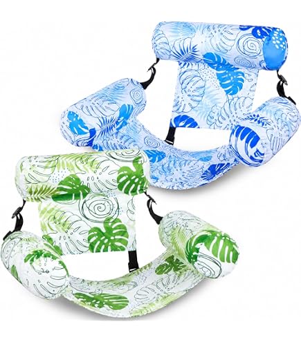 Fauteuil gonflable de piscine avec dossier et accoudoirs, siège