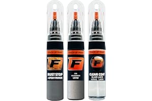 ‎F FIRANTO FIRANTO Lackstift Autolack Reparaturset für VW/Volkswagen LB7W Tungsten Silver - 3-in-1 Autolack Kratzer Reparaturstift 15ml Grundierung, Klarlack