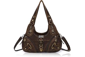 angel kiss Borsa Donna Borsa a Mano Borse a Spalla Pelle PU Grande Borse Donna Tracolla Borse a Mano Moda cerniera Borsa Hobo Tote Vintage per lavorare, fare shopping, viaggiare