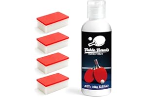 WAN2TLK Table Tennis Glue 100ml, Perfect for Assembling Ping Pong Paddle, Comes with 4 Sponges to Easily Replace Table Tennis Rubber