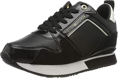 Tommy Hilfiger Leather Wedge Sneaker, Women's Low-Top Sneakers:  Amazon.co.uk: Shoes \u0026 Bags