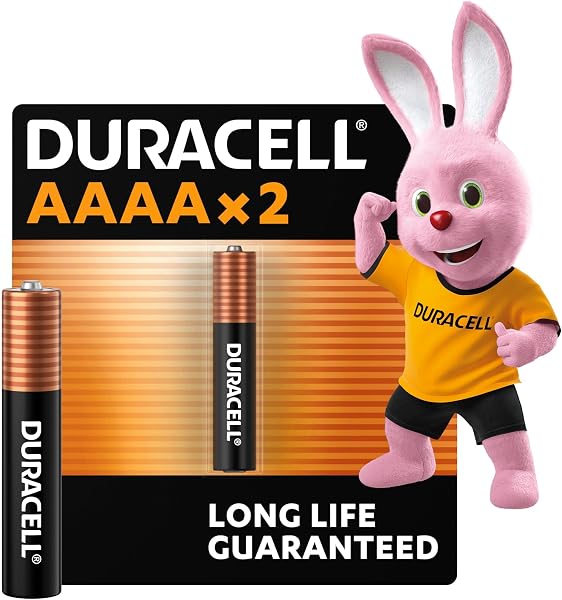 Duracell pilas alcalinas especiales AAAA de 1,5 V (paquete de 2) (LR8D425), diseñadas para lápices digitales, dispositivos médicos y faros - 1