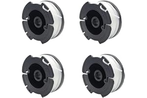 unique corn A6481 A6485 Spool Line Compatible with Black & Decker, 30'x 0.065" Replacement Spool for Reflex Strimmer ST5530-GB GLC3630L20-GB STC1820PC-GB BESTA530-GB BESTA525-GB (4 Packs)