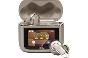 JBL Tour Pro 3, True Wireless Bluetooth-Kopfhörer mit intelligenter Ladebox, 40 h Akkulaufzeit, True Adaptive Noise Cancelling 2.0 und JBL Spatial 360 Sound mit Head Tracking, Latte