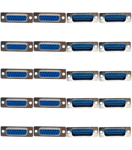 DB15 D-SUB Stecker Buchse 15 Pins Port Adapter auf 2 Reihen-Terminal