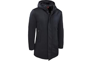 Evoga Giubbotto uomo invernale casual giacca lunga piumino Parka