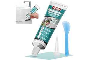 AllisWay Silicone Trasparente Sigillante Doccia, Sigillante Trasparente per Bagno, Silicone Doccia, Adatto a Cucina, Bagno, Vasca, Lavabo, Protezione Impermeabile, 100 Ml