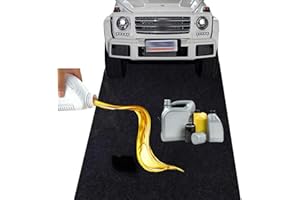 SSENTY 100 x 280 cm Öl Auffangmatte Garage Ölmatte,Unterlage Garagenboden Matten,Motorrad Ölteppich Matte,Vielseitiger Garagen Protektor,Strapazierfähige Saugmatte,Schutzmatte Werkbank