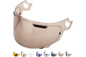 ‎EVERALO Everalo Kompatibel mit Arai Rx7v Visier - Vas v - Chaser X - Rx7x - Quantum X - Quantic - Signet X - Defiant X - Concept X - Profile V - Qv Pro Vas - Helmvisier Pinlock Ready (Schwarz 30%)