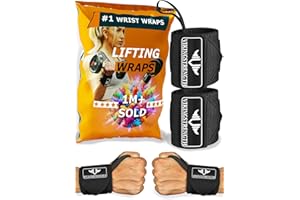 Vikingstrength Wrist Brace Support for Weight lifting, Crossfit, Bodybuilding and Fitness. Premium Quality Wrist Wraps for Pain relief and Recovery. Wrist Strap + V-Strength Workout App