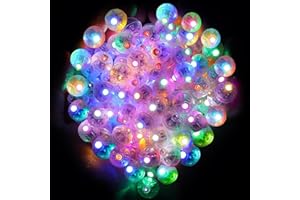 A.bigwhale LED Balloon Lumière, 30 Pièces Boule Mini Rond LED Balloon Lumière, pour lumière de la lanterne, Fêtes, Mariage, Noël, Halloween, LED Lampion Décoration